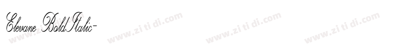 Elevane BoldItalic字体转换 Elevane BoldItalic字体转换